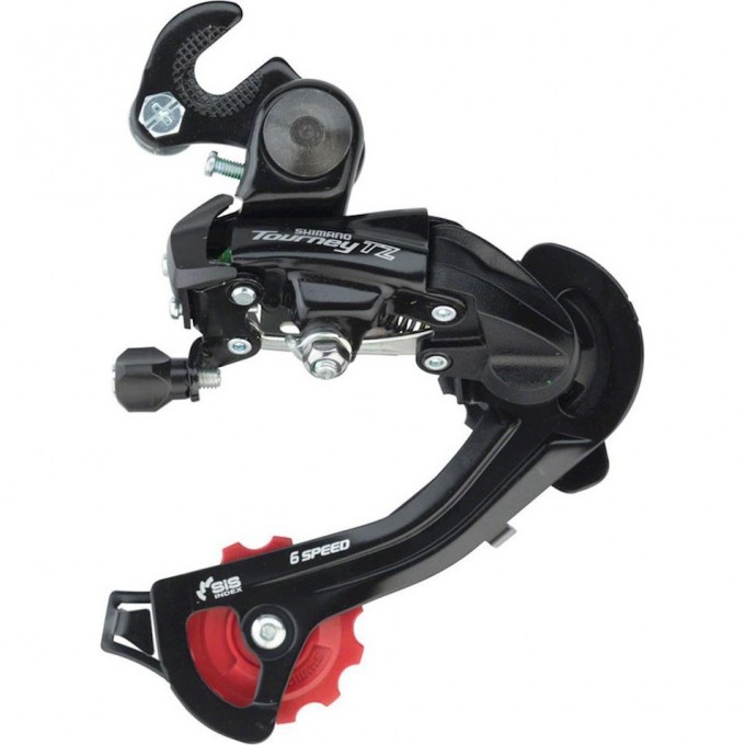 Переключатель задний SHIMANO TOURNEY, TZ500, GS, 6СК., КРЕПЛЕНИЕ НА ОСЬ ERDTZ500GSB