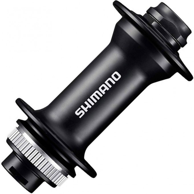 Втулка передняя SHIMANO MT400, 36ОТВ, OLD:110ММ, ПОД ПОЛУЮ ОСЬ 15ММ, ПОД ДИСК C.LOCK, ЦВ. ЧЕРНЫЙ EHBMT400BA