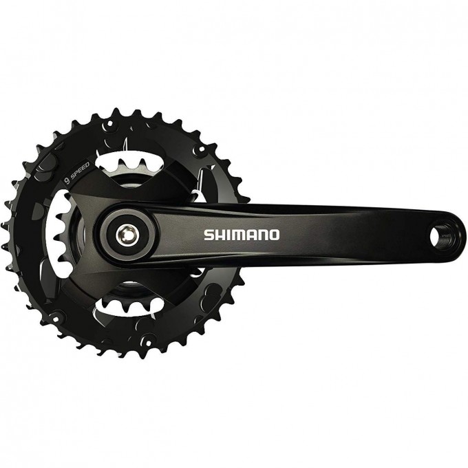 Система SHIMANO ALTUS, MT101, 175 мм, для 2X9 скоростей, квадрат, 36/22 черный EFCMT1012E62XL Система SHIMANO ALTUS, MT101, 175 мм, для 2X9 скоростей, квадрат, 36/22 черный EFCMT1012E62XL