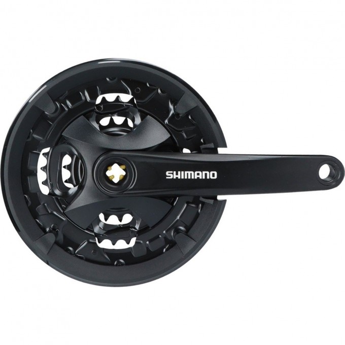 Система SHIMANO ALTUS, MT101, 175 мм, для 3X9 скоростей, квадрат, 40/30/22 черный EFCMT101E002CLB Система SHIMANO ALTUS, MT101, 175 мм, для 3X9 скоростей, квадрат, 40/30/22 черный EFCMT101E002CLB