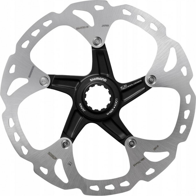 Тормозной диск SHIMANO XT RT81, 180 мм, CENTER LOCK ISMRT81M Тормозной диск SHIMANO XT RT81, 180 мм, CENTER LOCK ISMRT81M